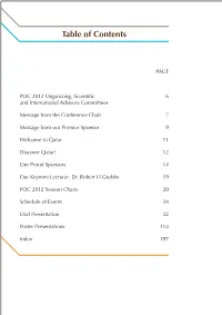 Table of Contents