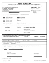 Committee's Report