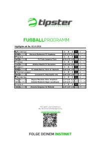 Fußballprogramm