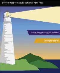 Junior Ranger Program Booklet (Georges Island)