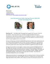 Lars Hernquist and Volker Springel Receive $500,000 Gruber Cosmology Prize