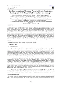 The Representation of Javanese World in Novels Para Priyayi, Canting, and Gadis Tangsi (Study of Culture and Ideology)