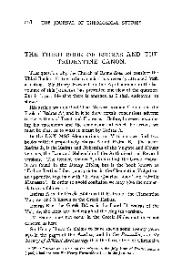 The Third Book of Esdras and the Tridentine Canon