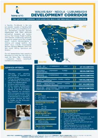 Walvis Bay - Ndola - Lubumbashi Development Corridor the Gateway Terminal for Handling Bulk and Breakbulk Commodities