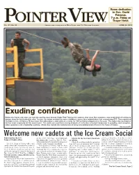Welcome New Cadets at the Ice Cream Social Submitted by the U.S
