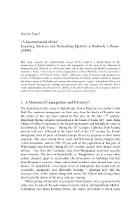 'A Deconstructed Shrine': Locating Absence and Relocating Identity In