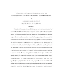 From Incentives to Impact: an Evaluation of The