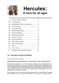 Hercules: a Hero for All Ages