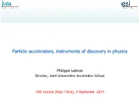 Talk CAS 2019 Accelerators & Discoveries.Pdf