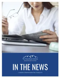 A Compilation of Steamboat Institute Press Coverage 2019 Friends