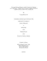 Conceptual Blending, Metaphors, and the Construction Of