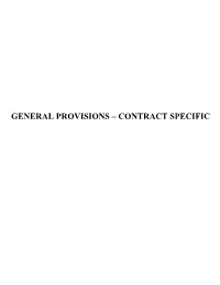 Contract Specific