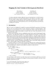 Mapping the Join Calculus to Heterogeneous Hardware