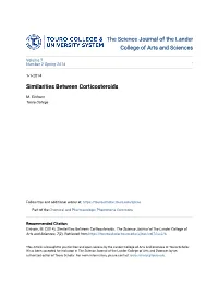 Similarities Between Corticosteroids