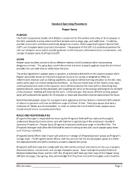 Standard Operating Procedures Pepper Spray PURPOSE SCOPE