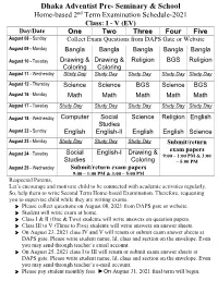 EV...Five...2Nd Term...Exam Routine & Suggestion