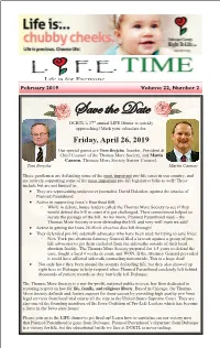 February 2019 Volume 22, Number 2 Save the Date