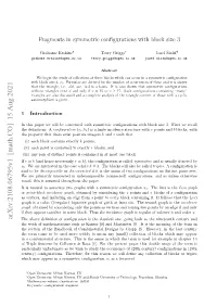 Fragments in Symmetric Configurations with Block Size 3