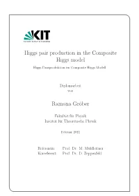 Higgs Pair Production in the Composite Higgs Model Ramona