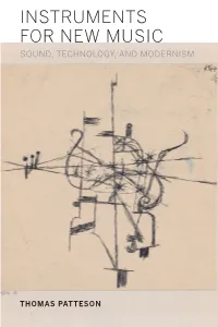 INSTRUMENTS for NEW MUSIC Luminos Is the Open Access Monograph Publishing Program from UC Press