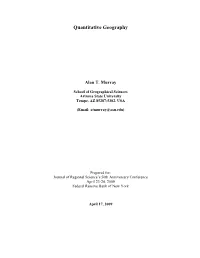 Quantitative Geography