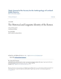 The Historical and Linguistic Identity of the Remos