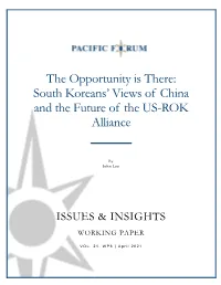 The Opportunity Is There: South Koreans' Views Of