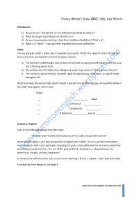 Tracey Ullman Handout