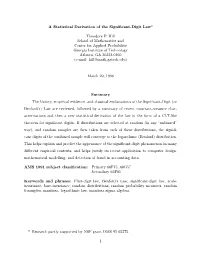 A Statistical Derivation of the Significant-Digit