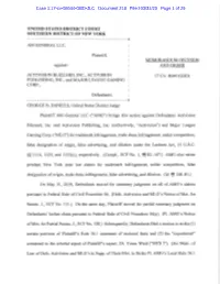 AM General V. Activision Blizzard