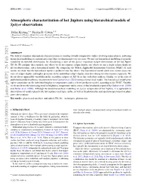 Atmospheric Characterization of Hot Jupiters Using Hierarchical Models of Spitzer Observations