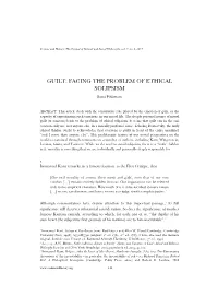 FACING the PROBLEM of ETHICAL SOLIPSISM Sami Pihlström