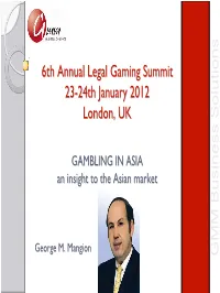 Gambling in Asia