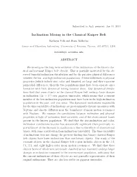 Inclination Mixing in the Classical Kuiper Belt