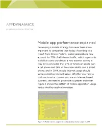 Mobile App Performance Explained Developing a Mobile Strategy Has Never Been More Important to Companies Than Today