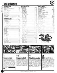 Table of Contents 2010 South Carolina Football Intro Introduction the GAMECOCKS 2009 in Review Staff Table of Contents