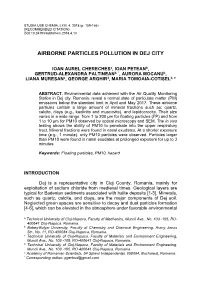 Airborne Particles Pollution in Dej City