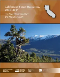 California's Forest Resources, 2001–2005