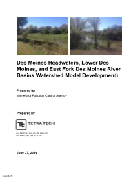 Des Moines… Model Report