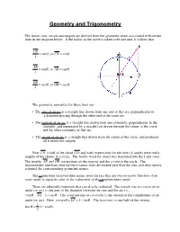 Geometry and Trigonometry