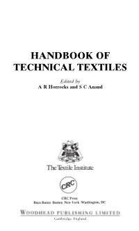 Handbook of Technical Textiles