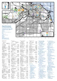 Map of University of St Andrews and Town