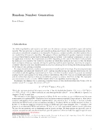 Random Number Generation
