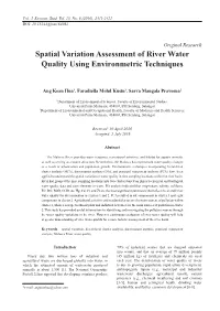 Spatial Variation Assessment of River Water Quality Using Environmetric Techniques