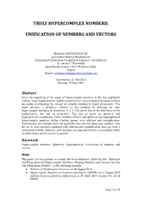 Truly Hypercomplex Numbers