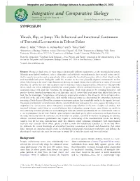 Integrative and Comparative Biology Advance Access Published May 23, 2013 Integrative and Comparative Biology Integrative and Comparative Biology, Pp