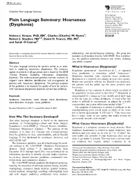 Plain Language Summary: Hoarseness