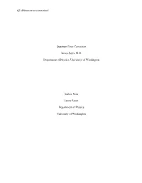Quantum Error Correction1