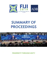 Summary of Proceedings of the 52St ADB Annual Meeting