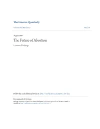 The Future of Abortion by Lawrence F